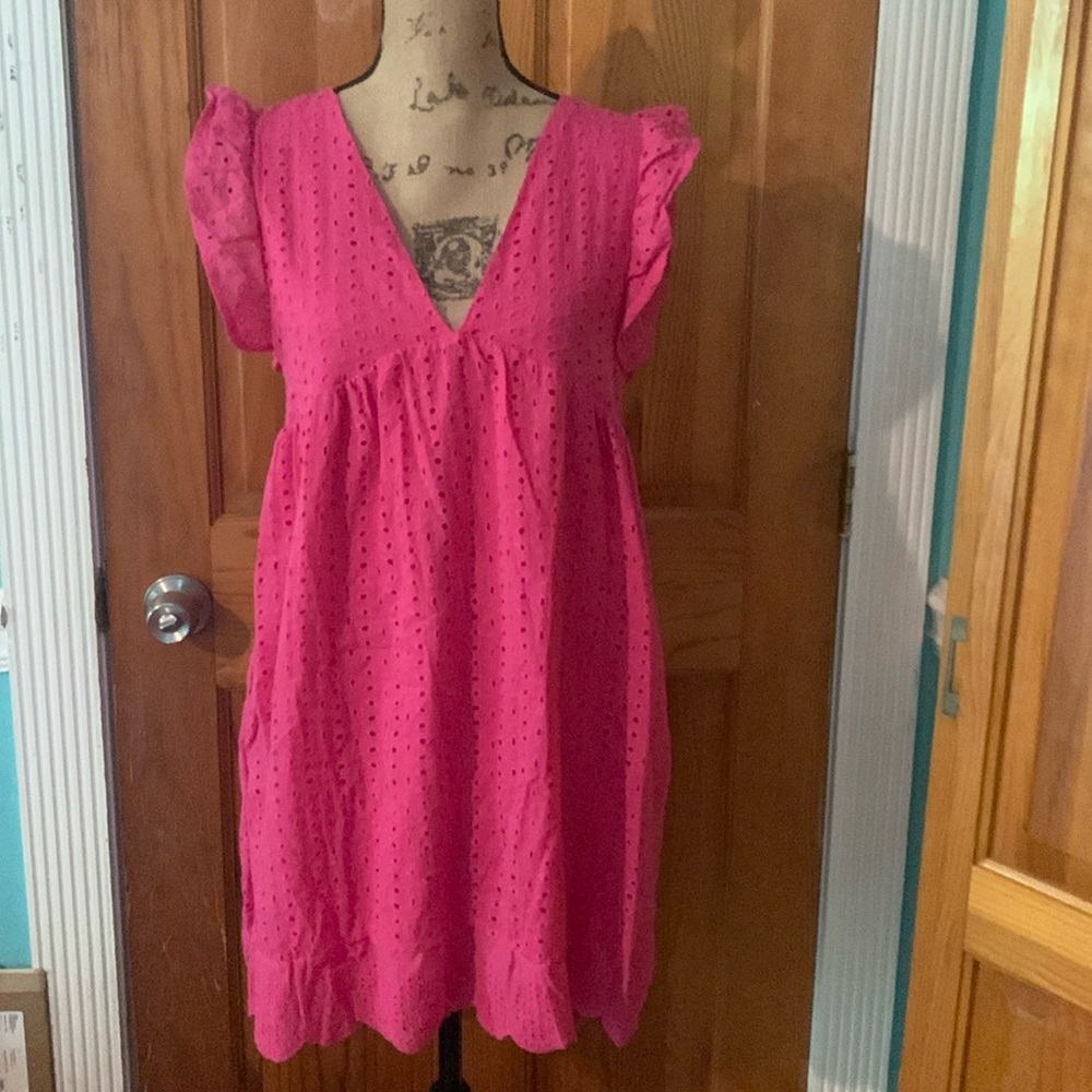 Womens S hot pink dress